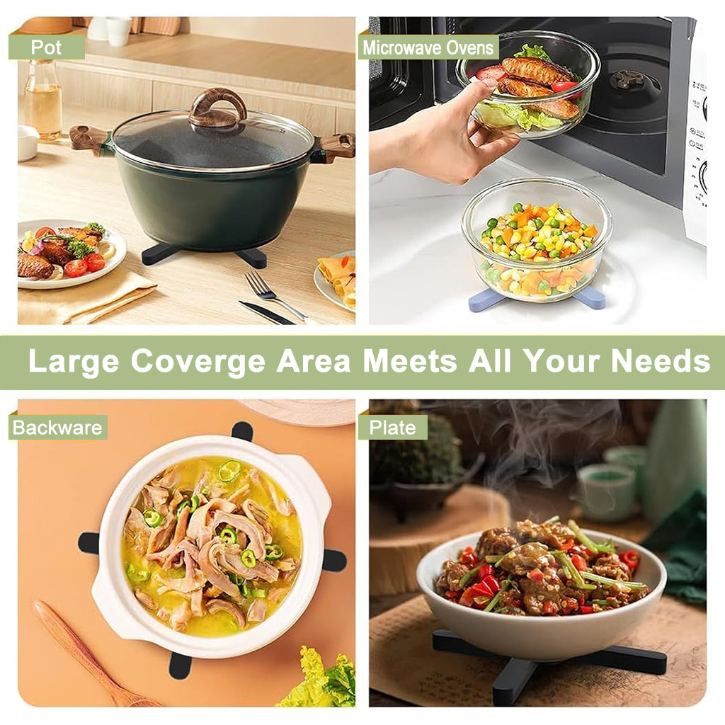 HASTHIP 4Pcs Kitchen Silicone Trivets Folding Silicone Insulation Trivets Colorful Pot Insulation Bars Crossing Design Heat-resistant Table Protector Bars for Pots, Pan, Soup Bowls HASTHIP 4Pcs Kitchen Silicone Trivets Folding Silicone Insulation Trivets Colorful Pot Insulation Bars Crossing Design Heat-resistant Table Protector Bars for Pots, Pan, Soup Bowls